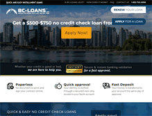 Tablet Screenshot of bc-loans.com